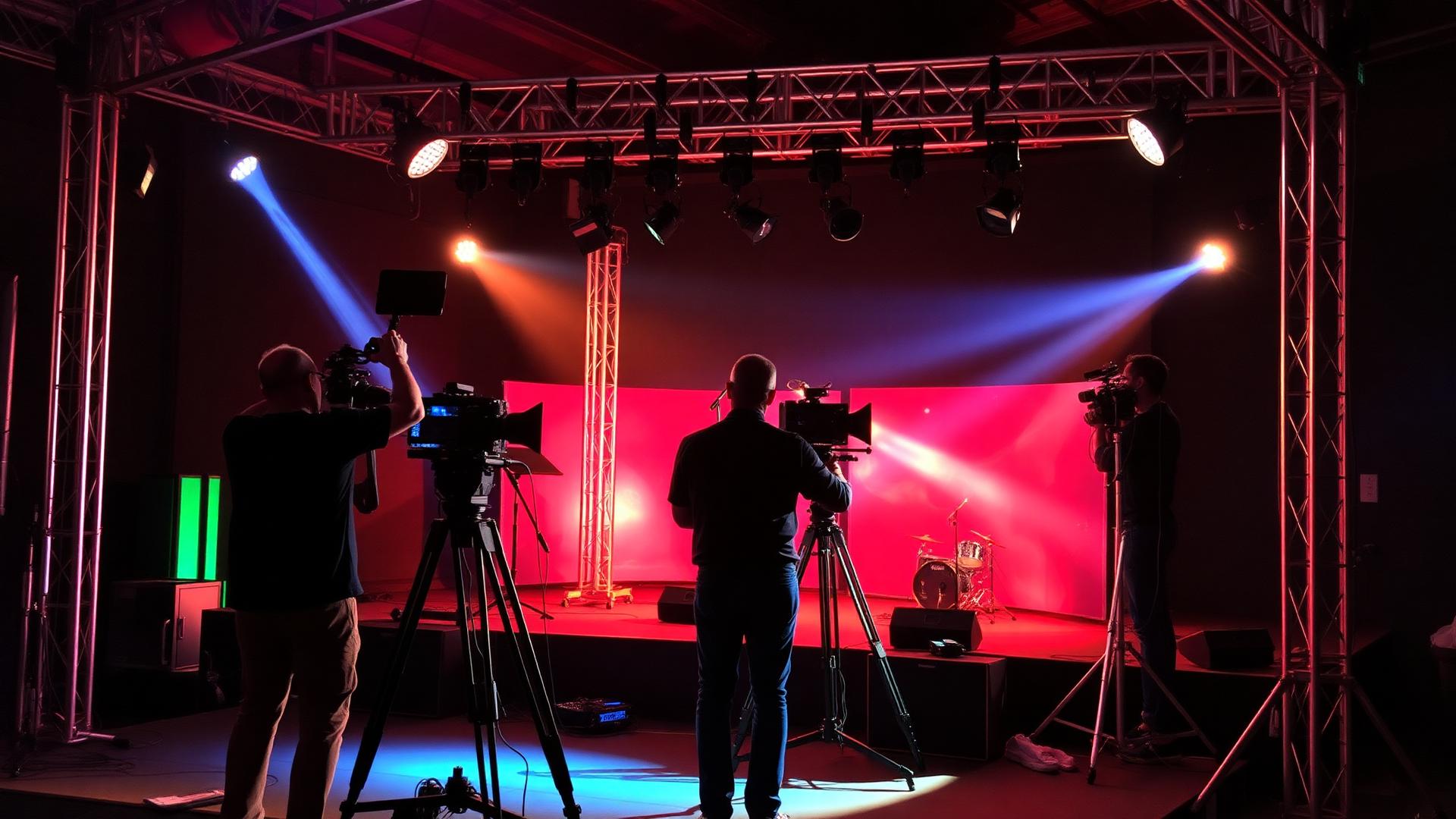 Equipo de El Mono Producciones trabajando en eventos en Canarias